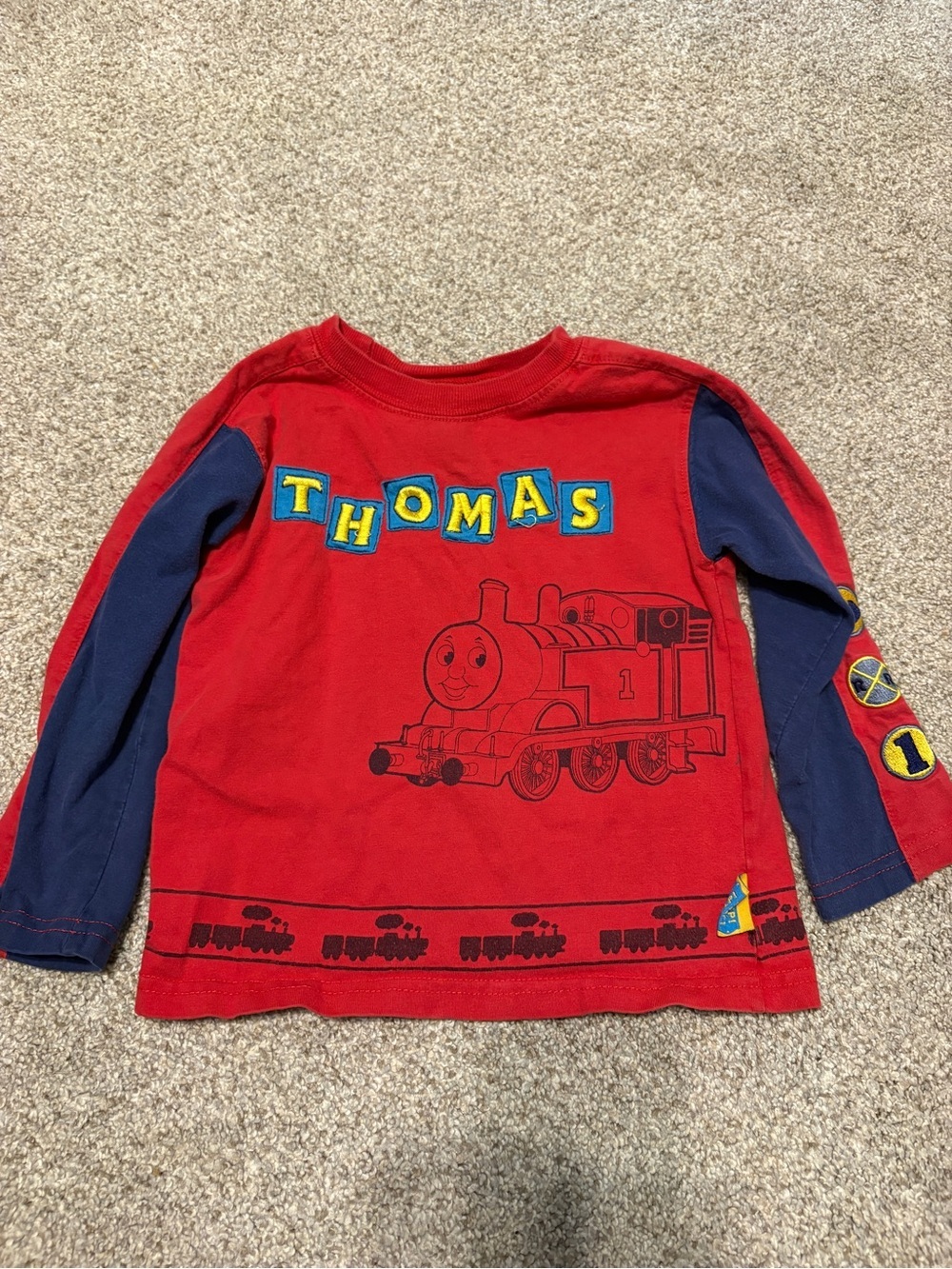 Vintage THOMAS & Friends Train Engine Long Sleeve Y2K 2005 Kids Toddler 3T